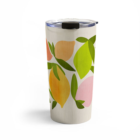 Modern Tropical Wild Mango Travel Mug