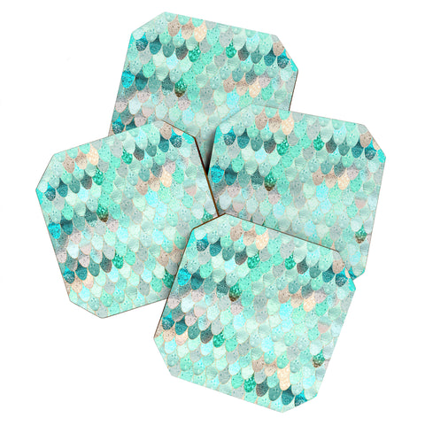 Monika Strigel 1P SUMMER MERMAID MINT Coaster Set