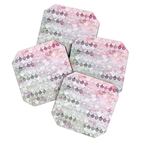 Monika Strigel 1P SUMMER MERMAID WILDFLOWER Coaster Set