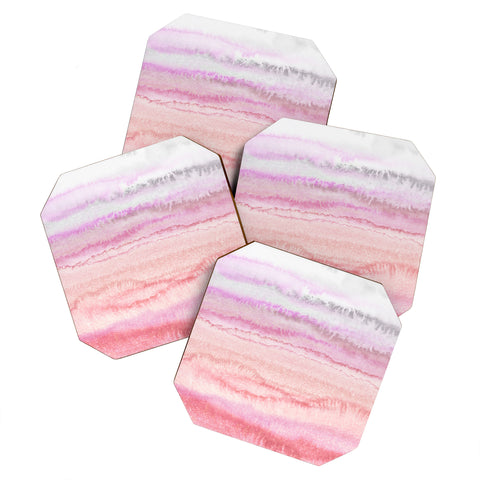 Monika Strigel 1P WITHIN THE TIDES CANDY PINK Coaster Set