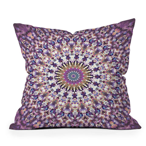 Monika Strigel ARABESQUE NEW AGE ROSE Outdoor Throw Pillow