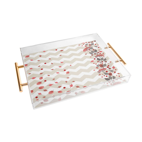 Monika Strigel Fall In Love Acrylic Tray