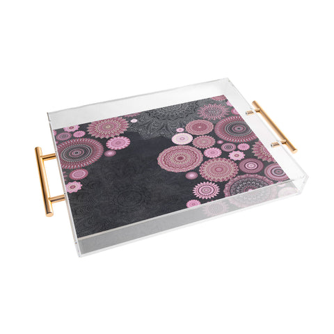 Monika Strigel FESTIVAL FLOW PINK Acrylic Tray