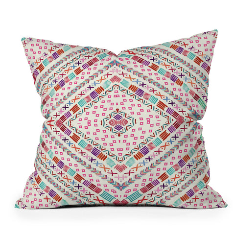 Monika Strigel Happy Echo Outdoor Throw Pillow