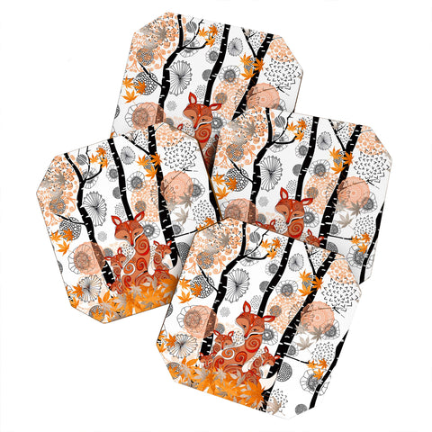 Monika Strigel Hello Foxy Coaster Set