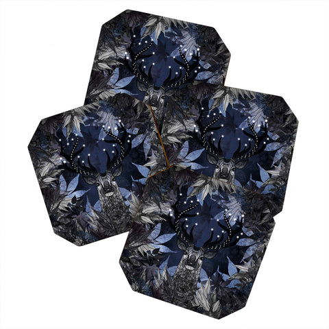 Monika Strigel King Of The Night Blue Coaster Set