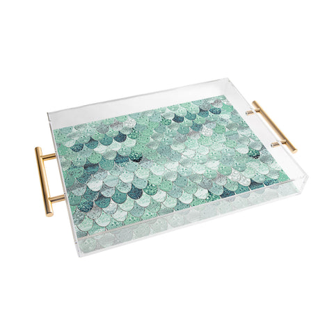 Monika Strigel LILY MINT MERMAID Acrylic Tray