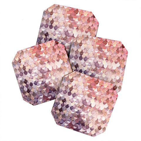 Monika Strigel LILY ROSE MERMAID Coaster Set