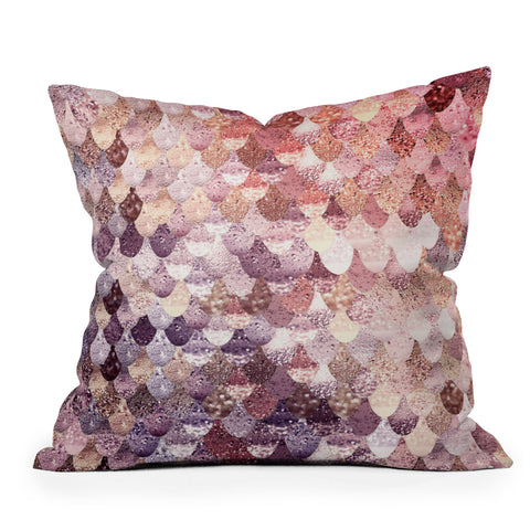 Monika Strigel LILY ROSE MERMAID Outdoor Throw Pillow