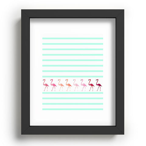 Monika Strigel Mini Flamingo Walk Recessed Framing Rectangle
