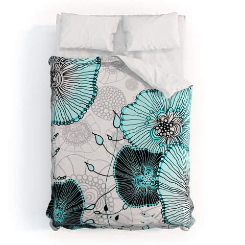 Monika Strigel Mystic Garden Mint Duvet Cover