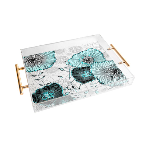 Monika Strigel Mystic Garden Mint Acrylic Tray
