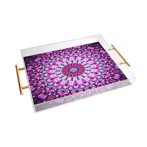 Monika Strigel Pink Arabesque Acrylic Tray