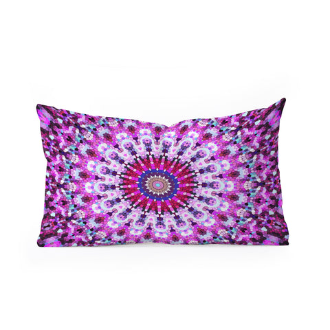 Monika Strigel Pink Arabesque Oblong Throw Pillow