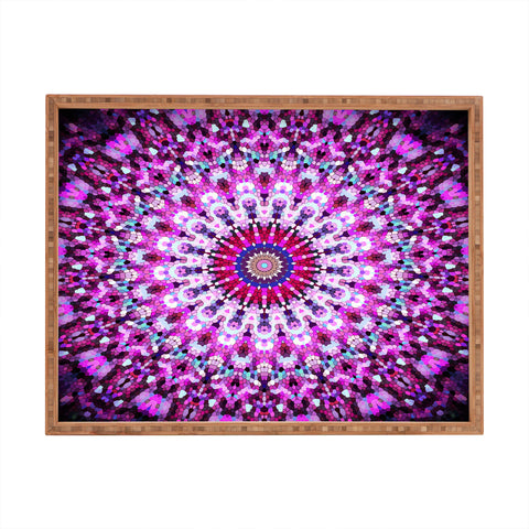 Monika Strigel Pink Arabesque Rectangular Tray