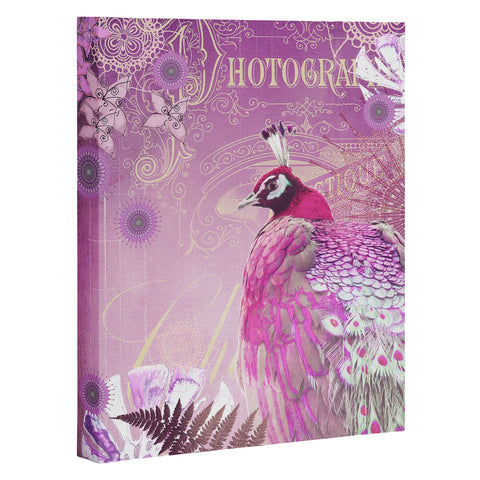 Monika Strigel Pink Peacock Art Canvas