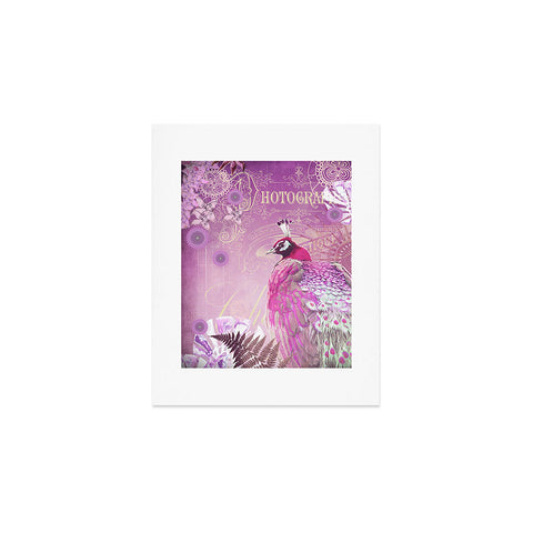 Monika Strigel Pink Peacock Art Print