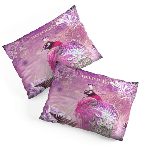 Monika Strigel Pink Peacock Pillow Shams