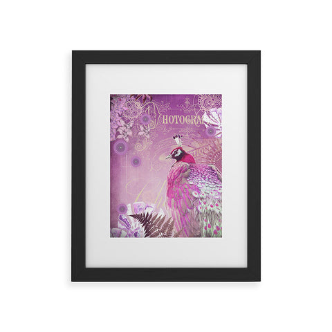 Monika Strigel Pink Peacock Framed Art Print