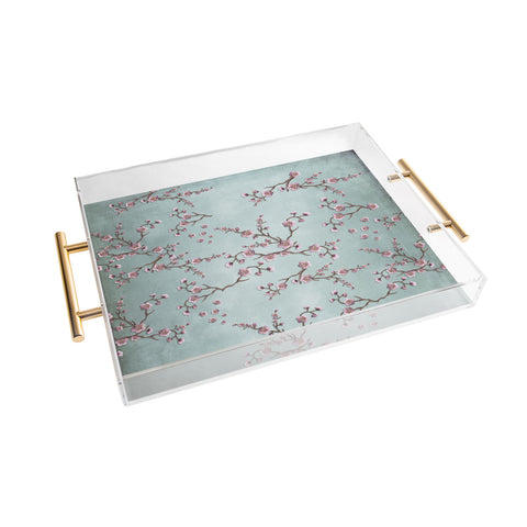 Monika Strigel SAKURA LOVE GRUNGE GREY Acrylic Tray