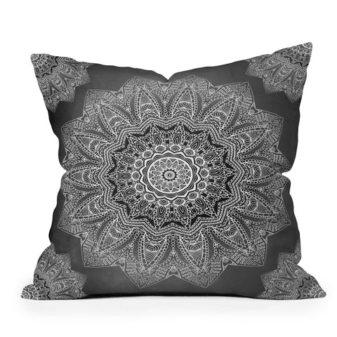 Monika Strigel SERENDIPITY BLACK Outdoor Throw Pillow