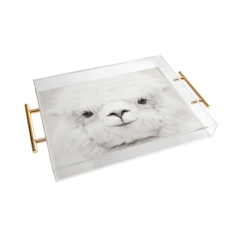 Monika Strigel SMILING ALPACA by MS Acrylic Tray