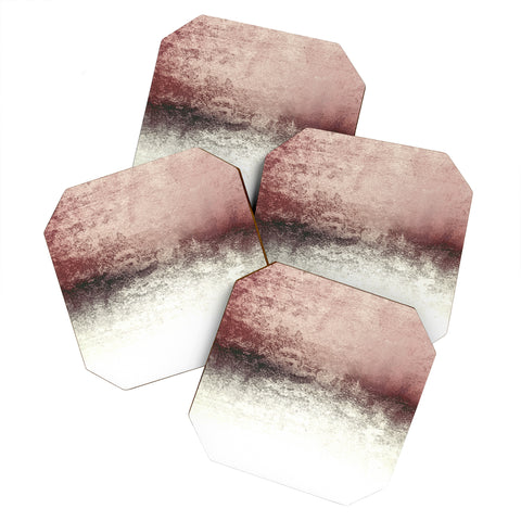 Monika Strigel SNOWDREAMER BLUSH Coaster Set