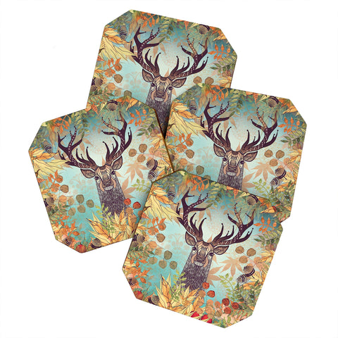 Monika Strigel The Friendly Stag Coaster Set