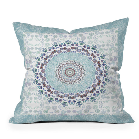 Monika Strigel TRIP TO HAPPINESS BLUE Outdoor Throw Pillow
