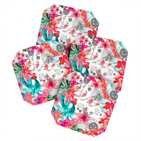 Monika Strigel Tropical Garden Coaster Set