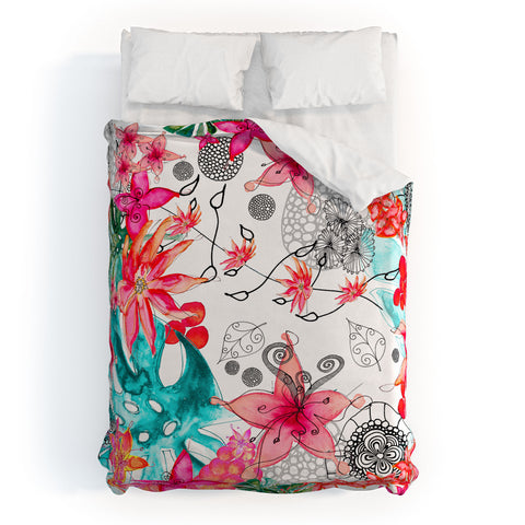 Monika Strigel Tropical Garden Duvet Cover