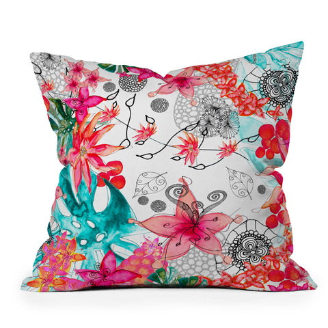 Monika Strigel Tropical Garden Outdoor Throw Pillow