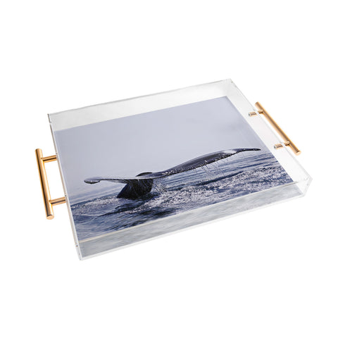 Monika Strigel WHALE SONG THE DEEP DIVE BLUE Acrylic Tray