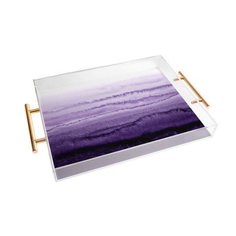 Monika Strigel WITHIN THE TIDES LAVENDER FIELDS Acrylic Tray