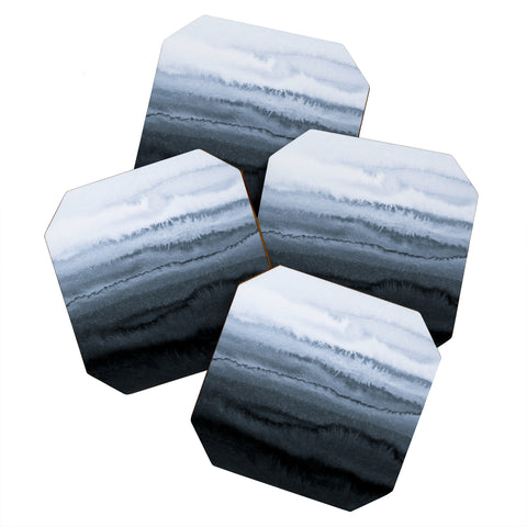 Monika Strigel WITHIN THE TIDES STORMY WEATHER GREY Coaster Set