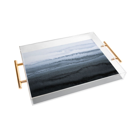 Monika Strigel WITHIN THE TIDES STORMY WEATHER GREY Acrylic Tray