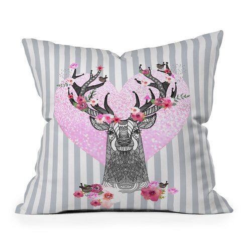 Monika Strigel Young Love Outdoor Throw Pillow