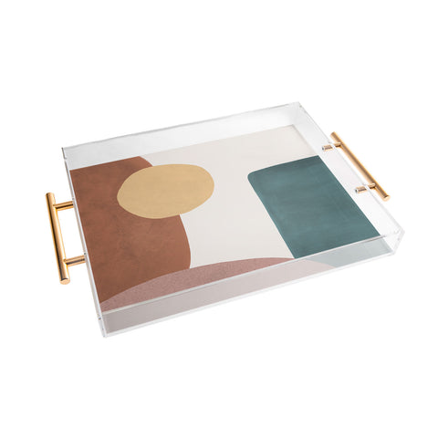 MoonlightPrint Abstract Earth 11 Painted Acrylic Tray