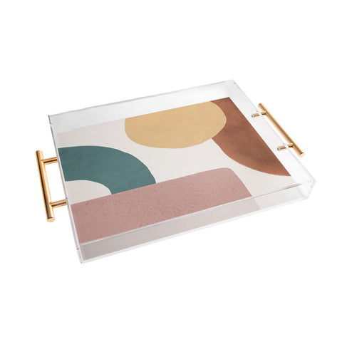 MoonlightPrint Abstract Earth 12 Painted Acrylic Tray