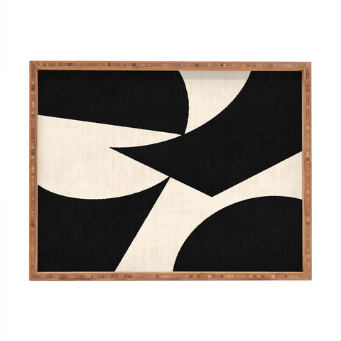 MoonlightPrint Cutout Abstract Modern Shapes Rectangular Tray