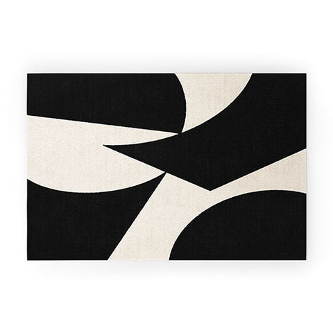 MoonlightPrint Cutout Abstract Modern Shapes Welcome Mat