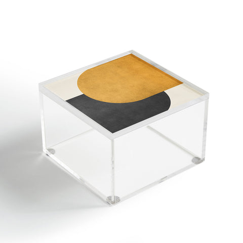 MoonlightPrint Halfmoon Colorblock Gld Blck Acrylic Box