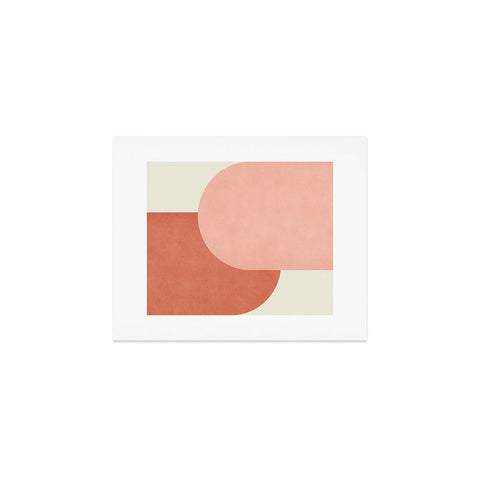 MoonlightPrint Halfmoon Colorblock Pink Art Print