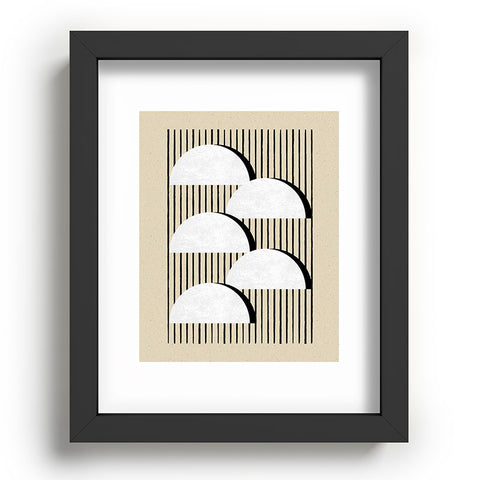MoonlightPrint Halfmoon Stripes Recessed Framing Rectangle