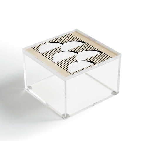 MoonlightPrint Halfmoon Stripes Acrylic Box