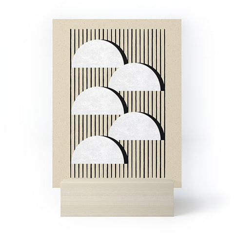 MoonlightPrint Halfmoon Stripes Mini Art Print