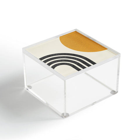 MoonlightPrint Mid century modern Sun Rainbow Acrylic Box
