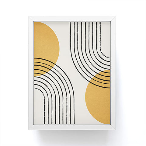 MoonlightPrint Sun Arch Double Gold Framed Mini Art Print