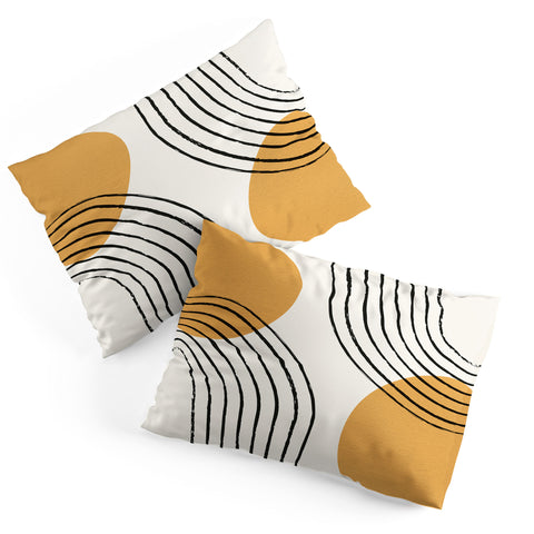 MoonlightPrint Sun Arch Double Gold Pillow Shams
