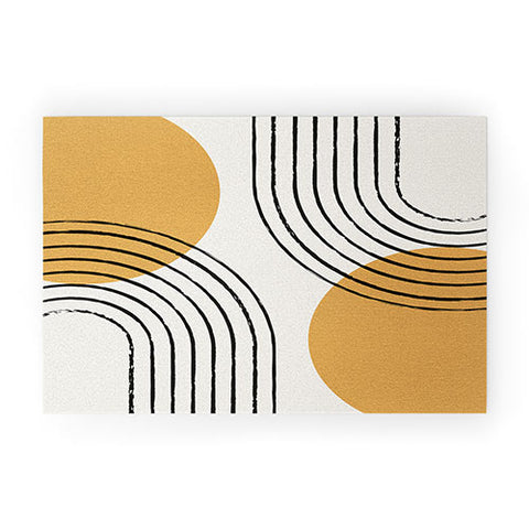 MoonlightPrint Sun Arch Double Gold Welcome Mat